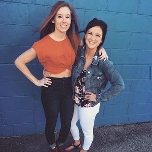Burnt orange crop top